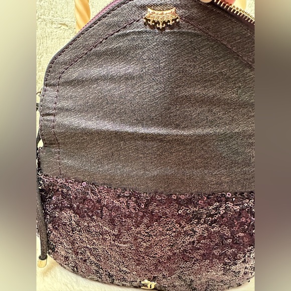 Juicy Plum Sequin Clutch - Picture 5 of 6